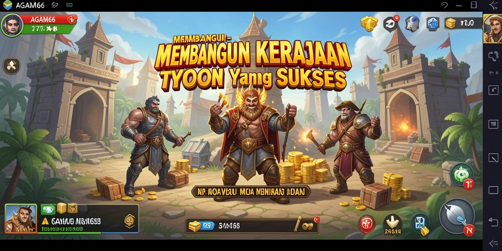 Screenshot utama AGAM66 menampilkan pemain yang sedang mengelola bisnis dengan strategi cerdas.