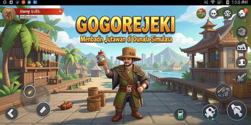 Screenshot GOGOREJEKI menampilkan gameplay menarik dalam simulasi bisnis.