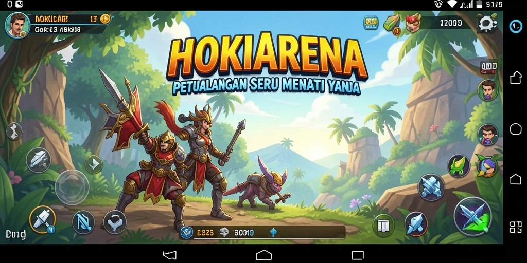 Tampilan gameplay HOKIARENA yang menantang dan seru.