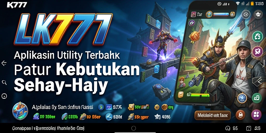 Screenshot utama LK777 menampilkan fitur aplikasi Utility yang efisien.