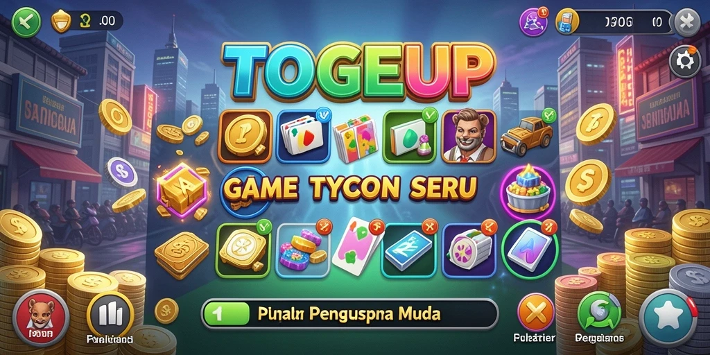 Tampilan gameplay TOGELUP yang menarik dan inovatif.