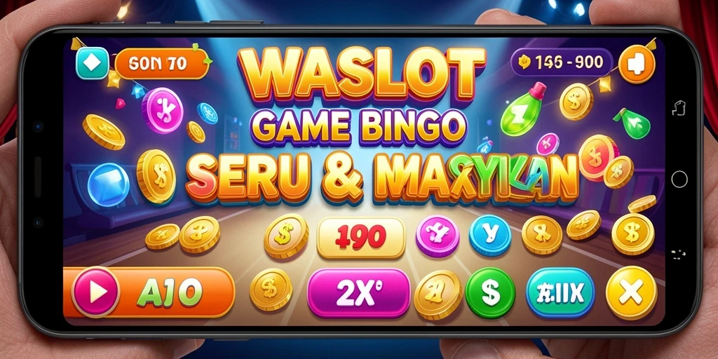 Tampilan utama WASLOT dengan gameplay Bingo yang seru dan interaktif.